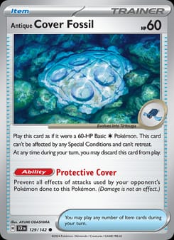 Antique Cover Fossil 129/142 Common – Stellar Crown Pokémon card