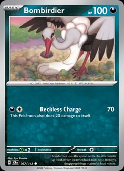 Bombirdier 097/142 Common – Stellar Crown Pokémon card