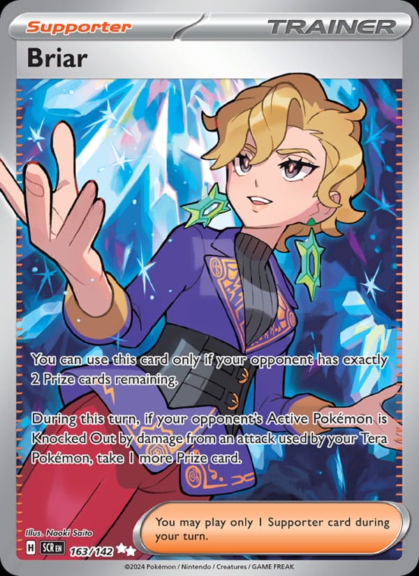 Briar 163/142 Stellar Crown Pokémon card