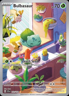 Bulbasaur 143/142 Illustration Rare – Stellar Crown Pokémon card