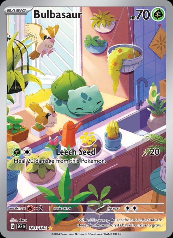 Bulbasaur 143/142 Stellar Crown Pokémon card