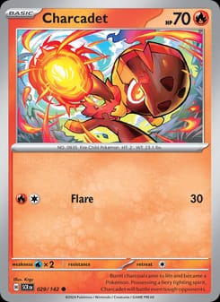 Charcadet 029/142 Common – Stellar Crown Pokémon card