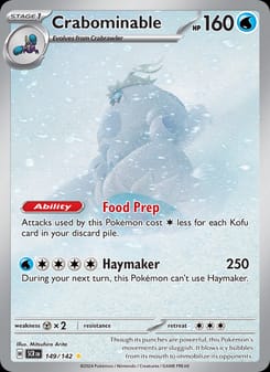 Crabominable 149/142 Illustration Rare – Stellar Crown Pokémon card