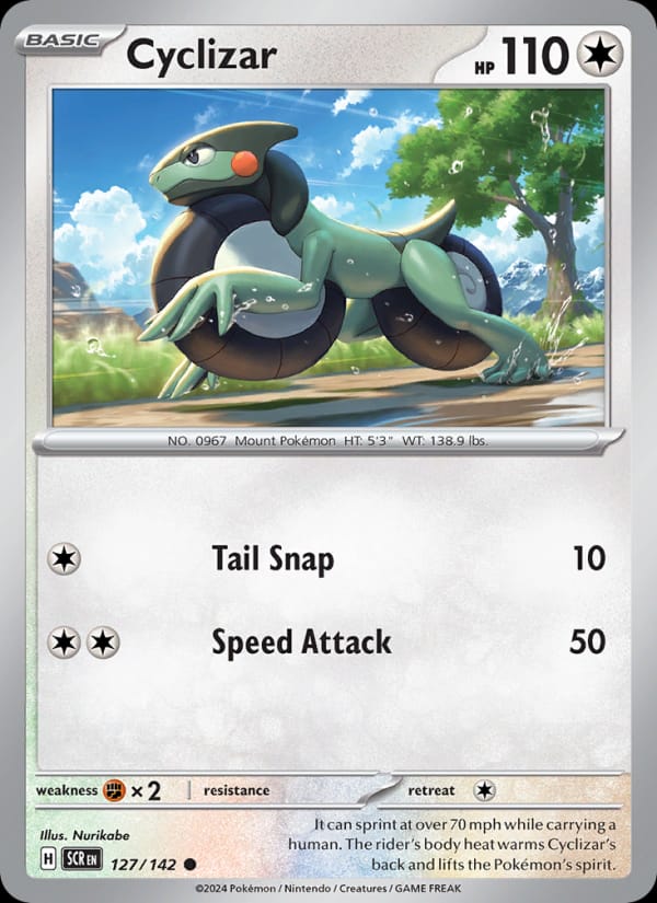 Cyclizar 127/142 Stellar Crown Pokémon card