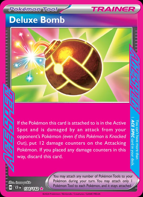 Deluxe Bomb 134/142 Stellar Crown Pokémon card