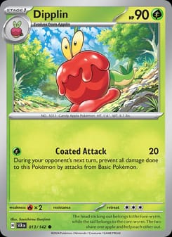 Dipplin 013/142 Common – Stellar Crown Pokémon card