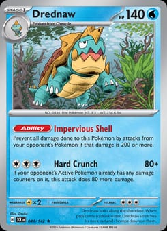Drednaw 044/142 Rare – Stellar Crown Pokémon card