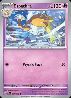 Espathra 069/142 Common – Stellar Crown Pokémon card