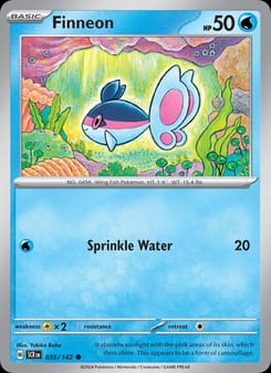 Finneon 035/142 Common – Stellar Crown Pokémon card