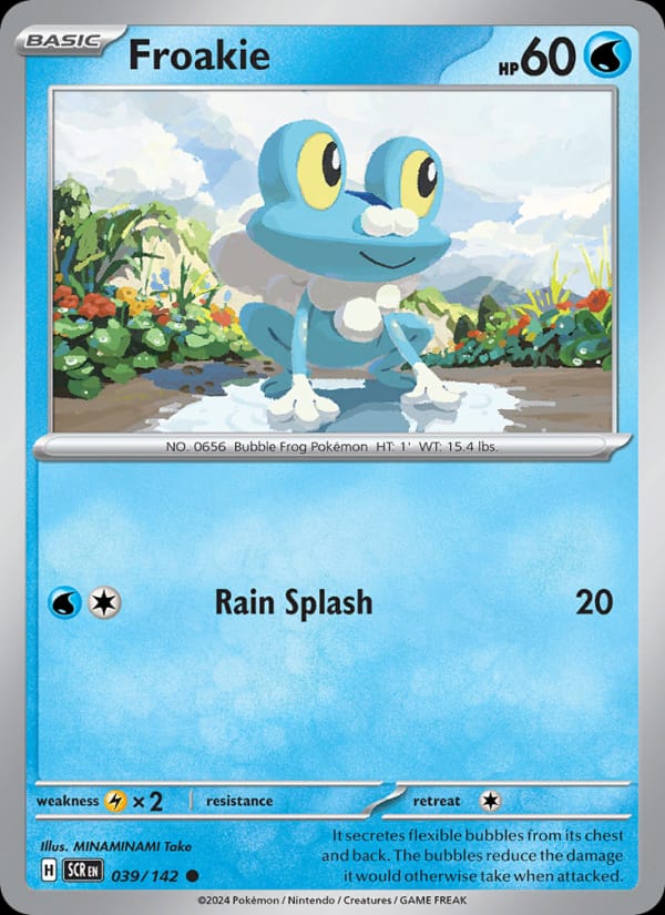 Froakie 039/142 Stellar Crown Pokémon card