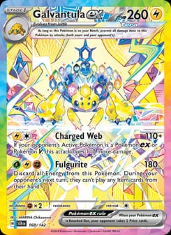 Galvantula ex 168/142 Special Illustration Rare – Stellar Crown Pokémon card