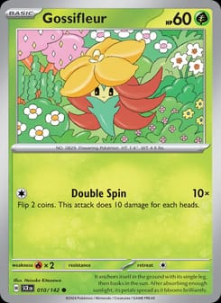 Gossifleur 010/142 Common – Stellar Crown Pokémon card