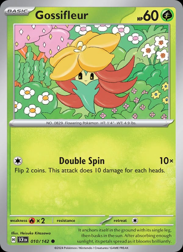 Gossifleur 010/142 Stellar Crown Pokémon card