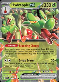 Hydrapple ex 014/142 Double Rare – Stellar Crown Pokémon card