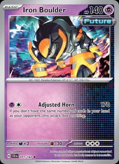 Iron Boulder 071/142 Rare – Stellar Crown Pokémon card