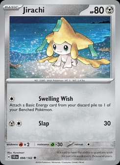 Jirachi 098/142 Uncommon – Stellar Crown Pokémon card