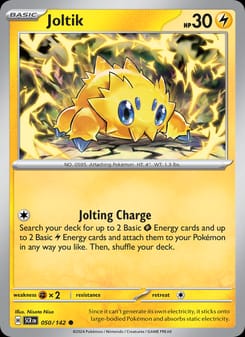 Joltik 050/142 Common – Stellar Crown Pokémon card