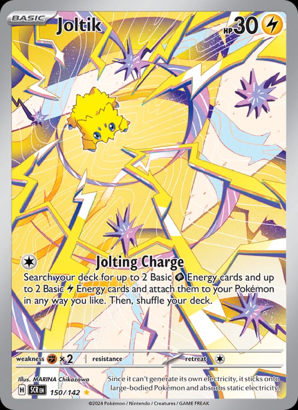 Joltik 150/142 Stellar Crown Pokémon card