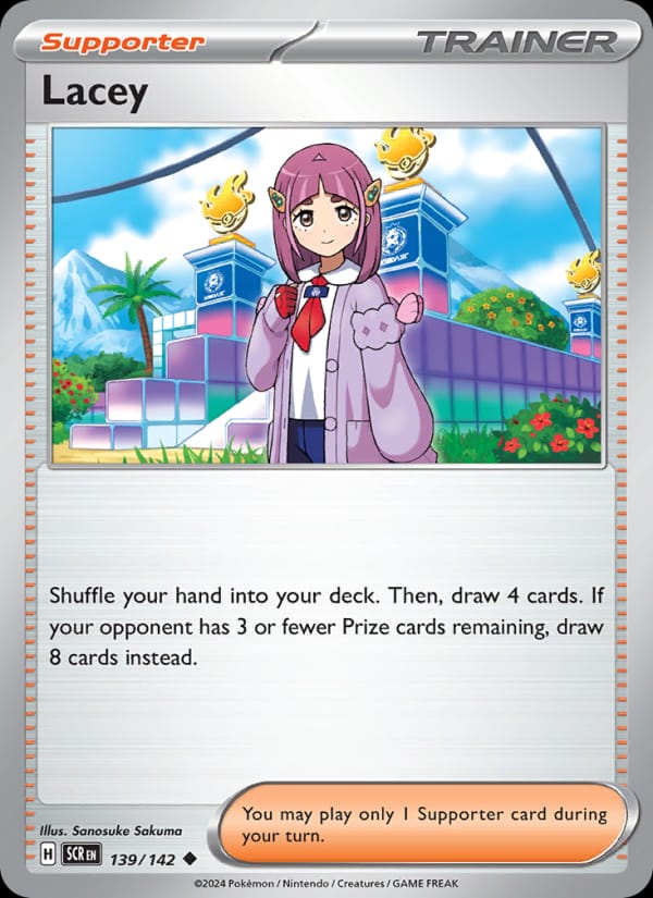 Lacey 139/142 Stellar Crown Pokémon card