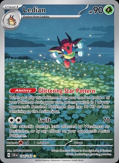 Ledian 144/142 Illustration Rare – Stellar Crown Pokémon card