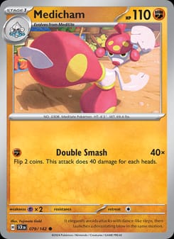 Medicham 079/142 Common – Stellar Crown Pokémon card