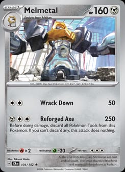 Melmetal 104/142 Rare – Stellar Crown Pokémon card