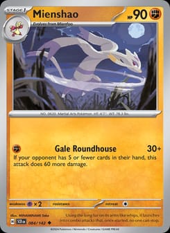 Mienshao 084/142 Uncommon – Stellar Crown Pokémon card