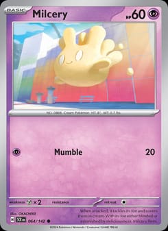 Milcery 064/142 Common – Stellar Crown Pokémon card