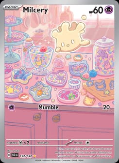 Milcery 152/142 Illustration Rare – Stellar Crown Pokémon card
