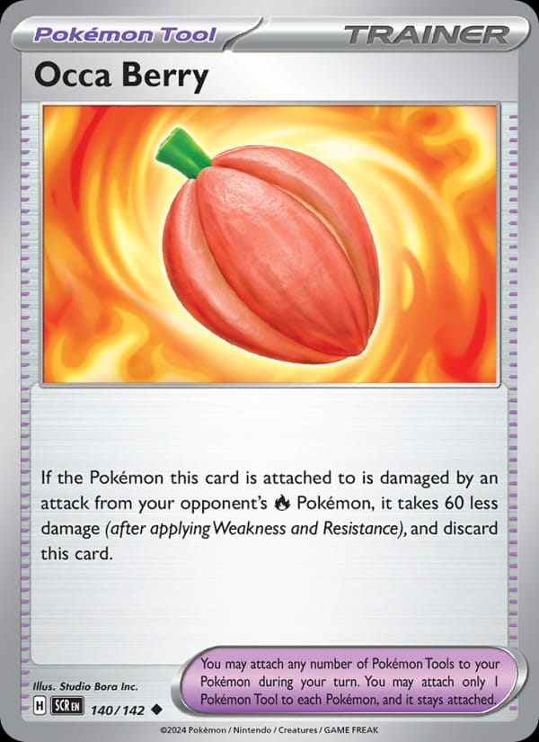Occa Berry 140/142 Stellar Crown Pokémon card
