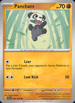 Pancham 085/142 Common – Stellar Crown Pokémon card