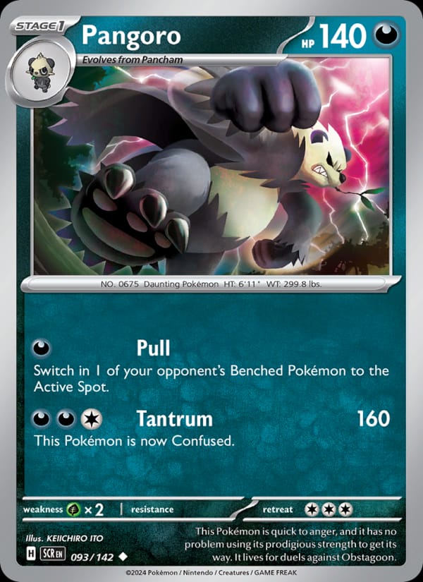 Pangoro 093/142 Stellar Crown Pokémon card