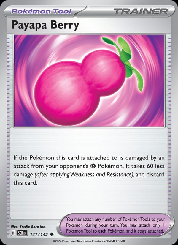 Payapa Berry 141/142 Stellar Crown Pokémon card