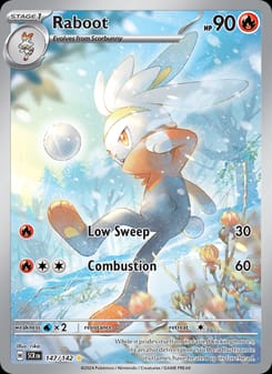 Raboot 147/142 Illustration Rare – Stellar Crown Pokémon card