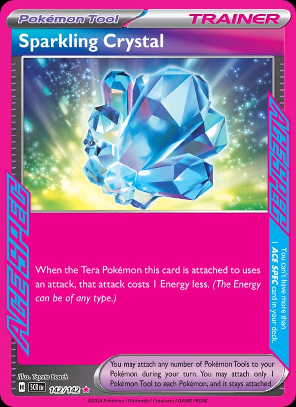 Sparkling Crystal 142/142 Stellar Crown Pokémon card