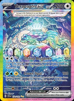 Terapagos ex 170/142 Special Illustration Rare – Stellar Crown Pokémon card