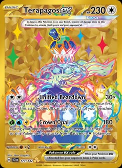 Terapagos ex 173/142 Hyper Rare – Stellar Crown Pokémon card
