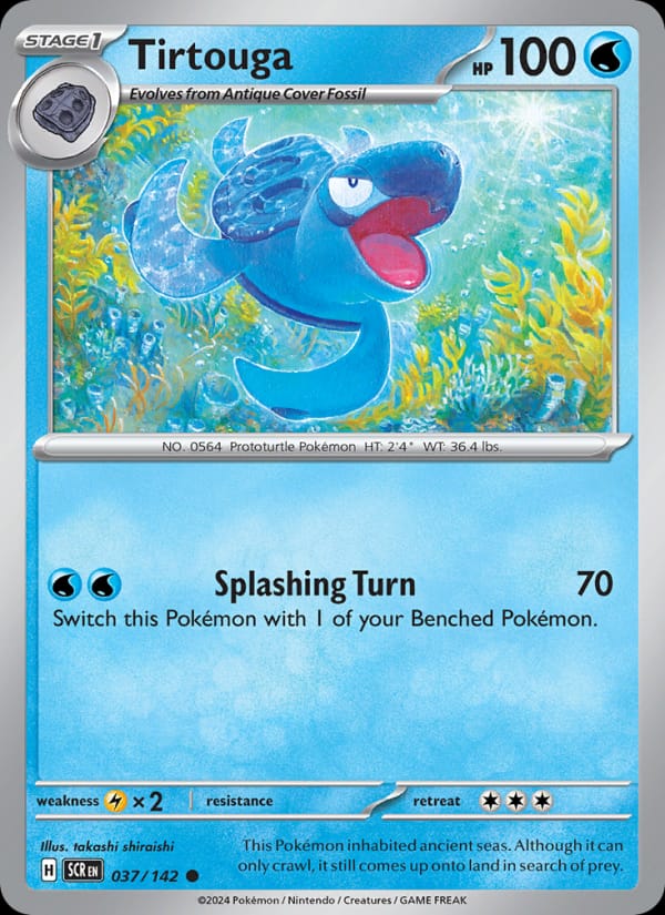 Tirtouga 037/142 Stellar Crown Pokémon card