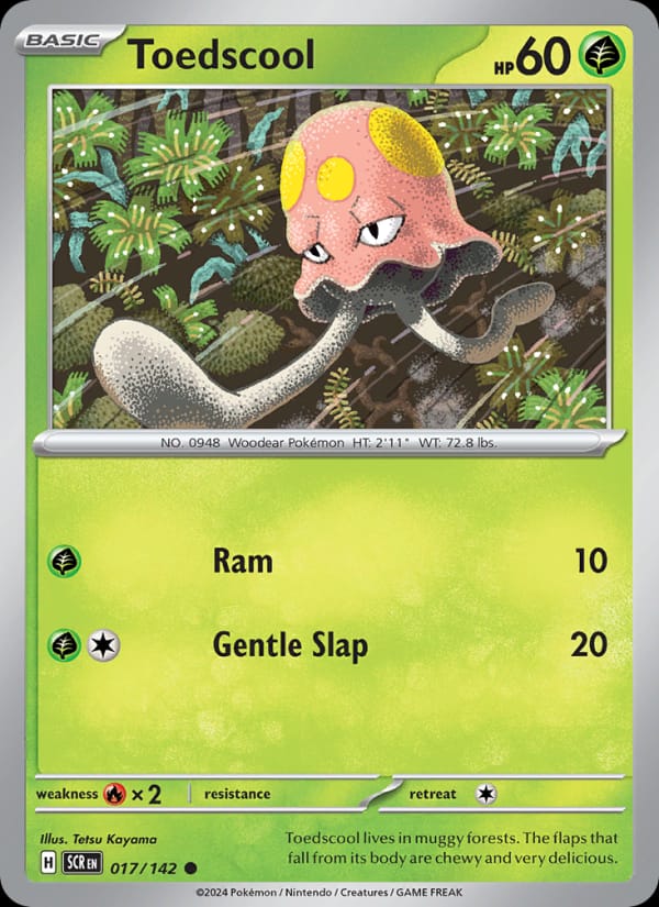 Toedscool 017/142 Stellar Crown Pokémon card