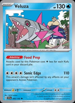 Veluza 045/142 Uncommon – Stellar Crown Pokémon card