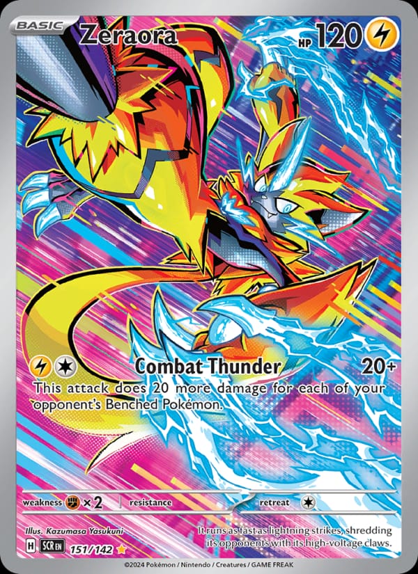 Zeraora 151/142 Stellar Crown Pokémon card