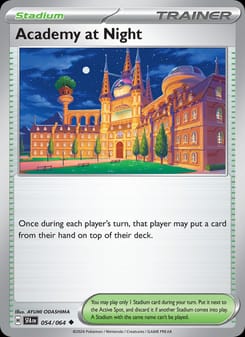 Academy at Night 054/064 Uncommon – Shrouded Fable Pokémon card