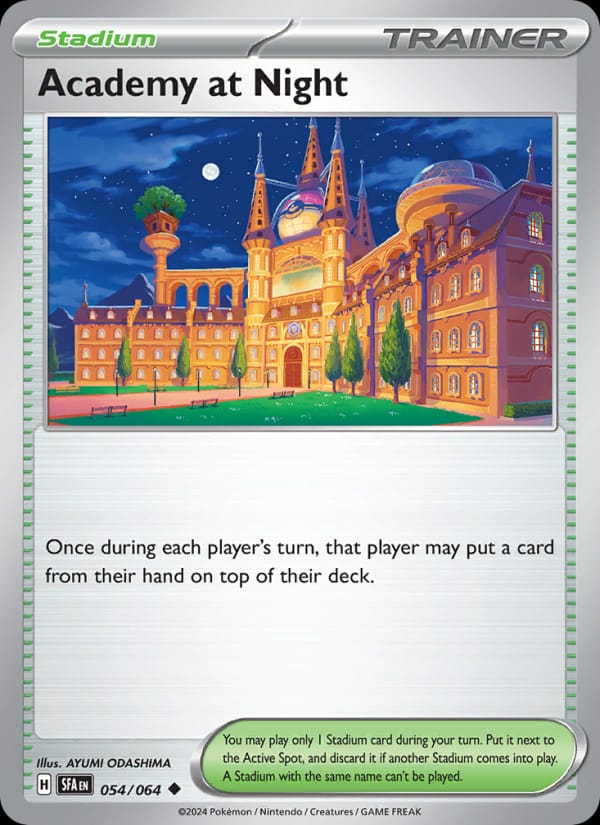Academy at Night 054/064 Shrouded Fable Pokémon card