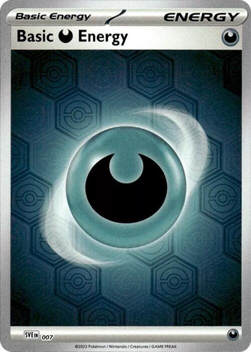 Basic Darkness Energy (Reverse Holofoil) 7 Shrouded Fable Pokémon card