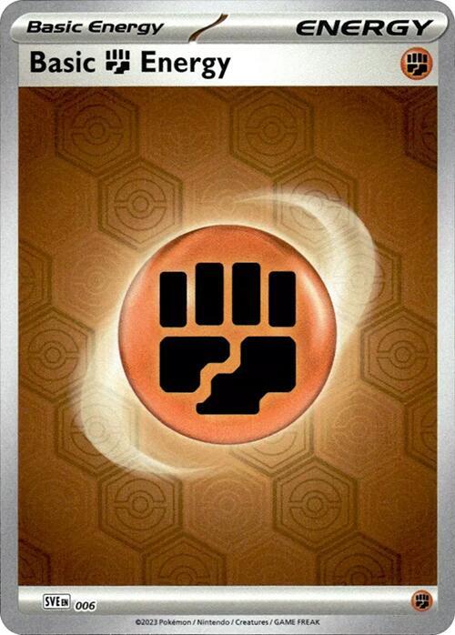 Basic Fighting Energy 6 Shrouded Fable Pokémon card