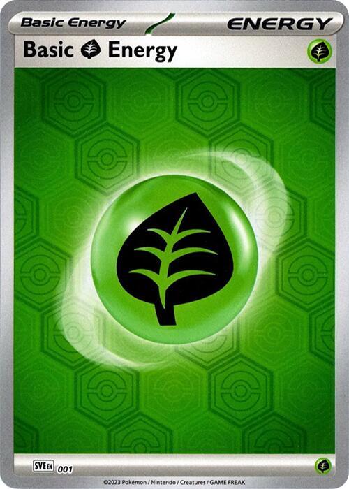 Basic Grass Energy 1 Shrouded Fable Pokémon card