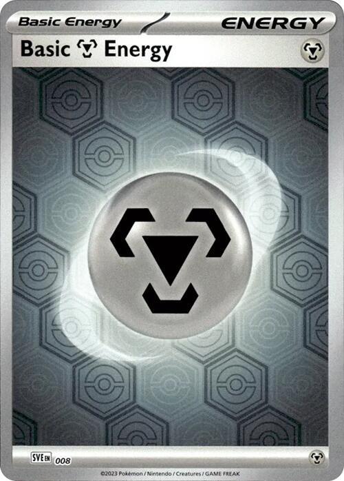 Basic Metal Energy (Reverse Holofoil) 8 Shrouded Fable Pokémon card