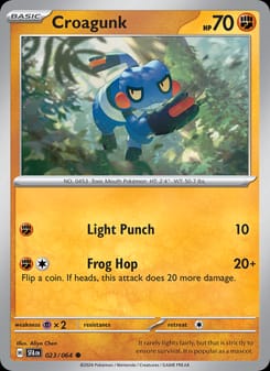 Croagunk 023/064 Common – Shrouded Fable Pokémon card