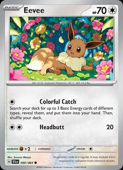 Eevee 050/064 Common – Shrouded Fable Pokémon card