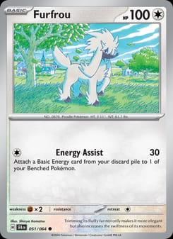 Furfrou 051/064 Common – Shrouded Fable Pokémon card